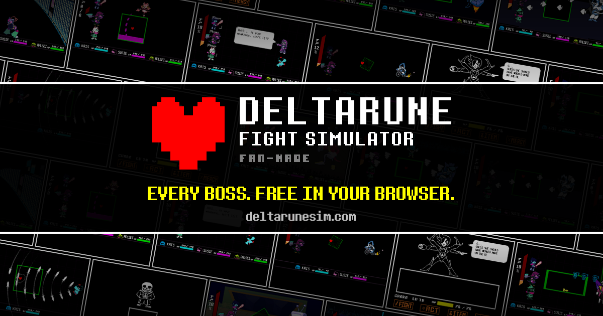 DELTARUNE Fight Simulator — project artwork